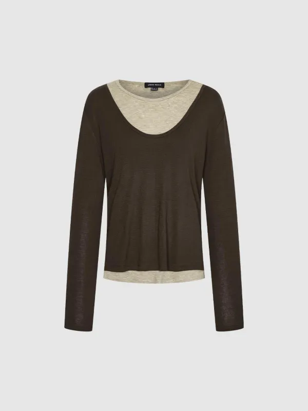 2 In 1 Long Sleeve T-Shirts sold by Urban Revivo