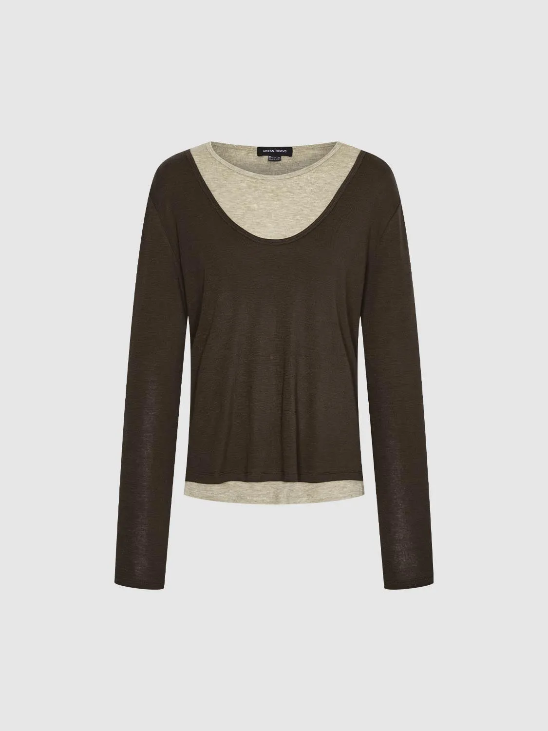 2 In 1 Long Sleeve T-Shirts sold by Urban Revivo