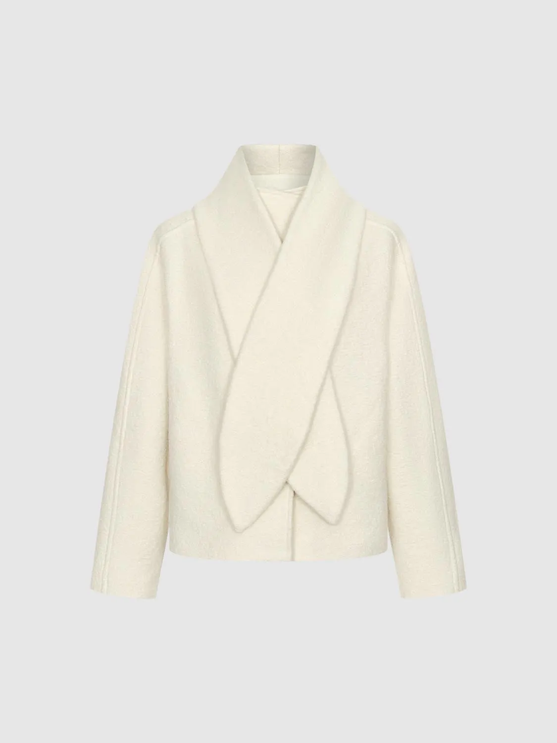 Scarf Oversize Pile Wool Blend Jackets sold by Urban Revivo