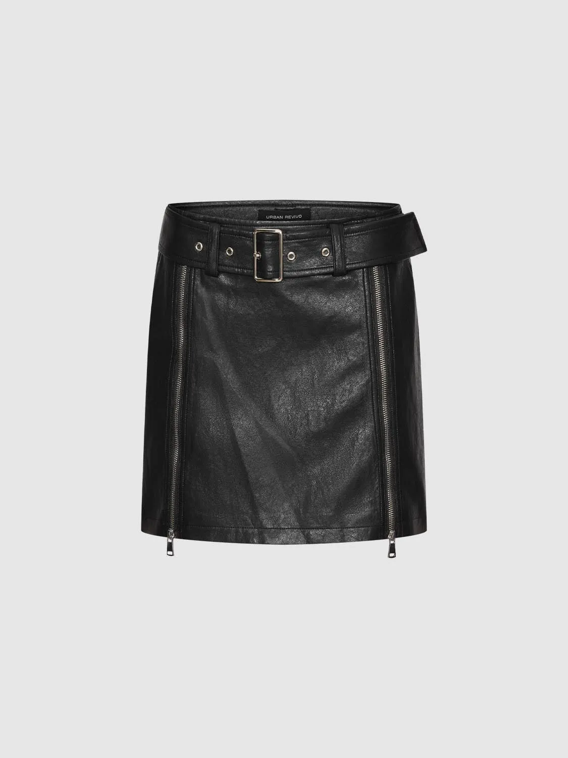 Zip Detail Straight Mini Skirts sold by Urban Revivo product image thumbnail 2