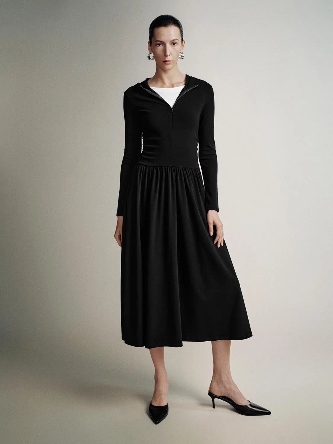 Long Sleeve A-Line Maxi Dresses sold by Urban Revivo