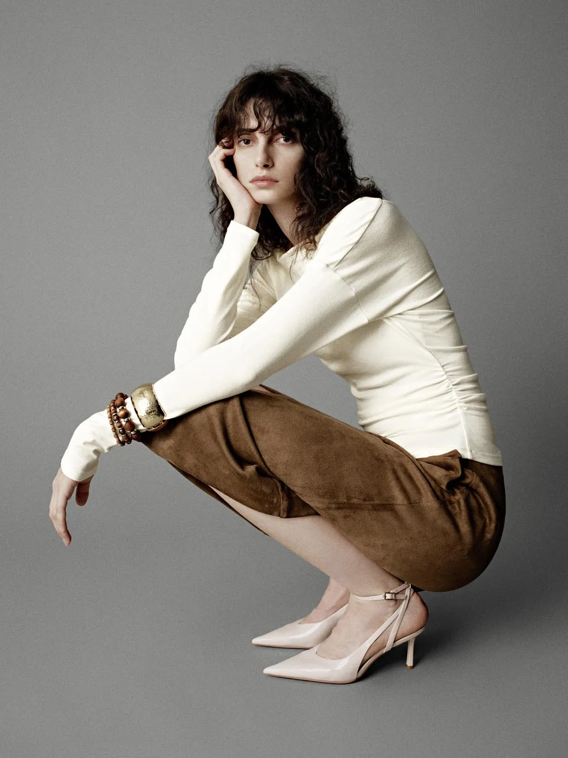 Ruched Flare Long Sleeve T-Shirts sold by Urban Revivo product image thumbnail 2