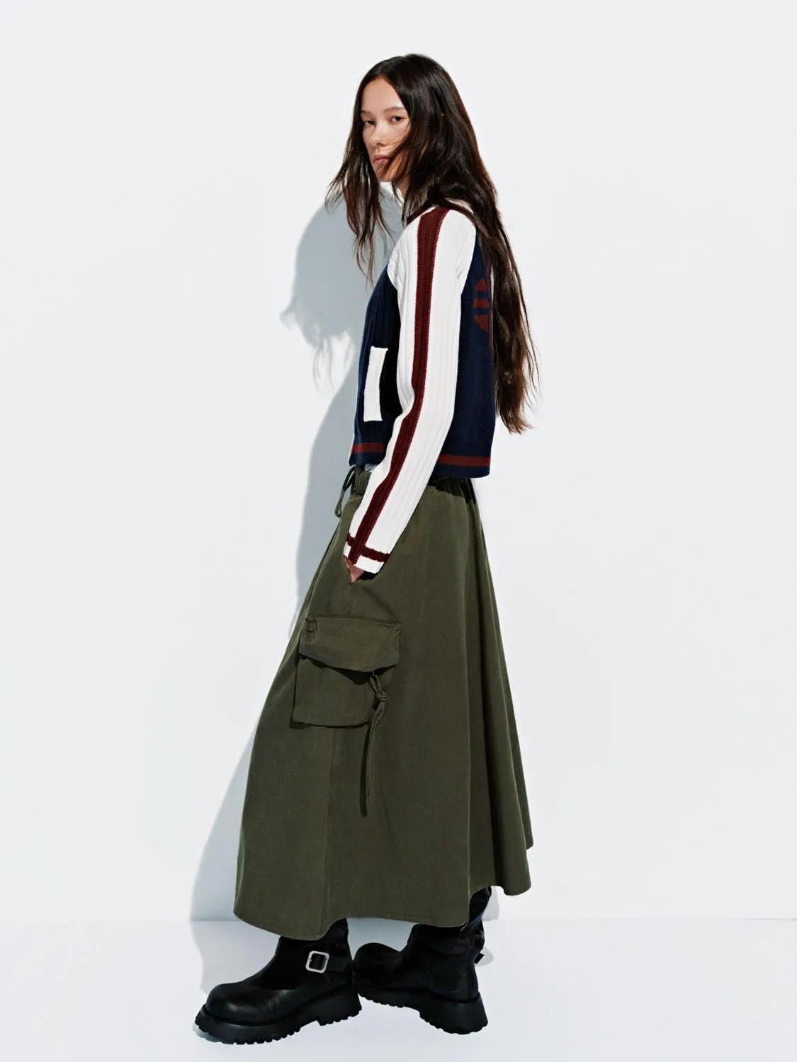 Contrast Full Zip Knitted Cardigans sold by Urban Revivo product image thumbnail 5