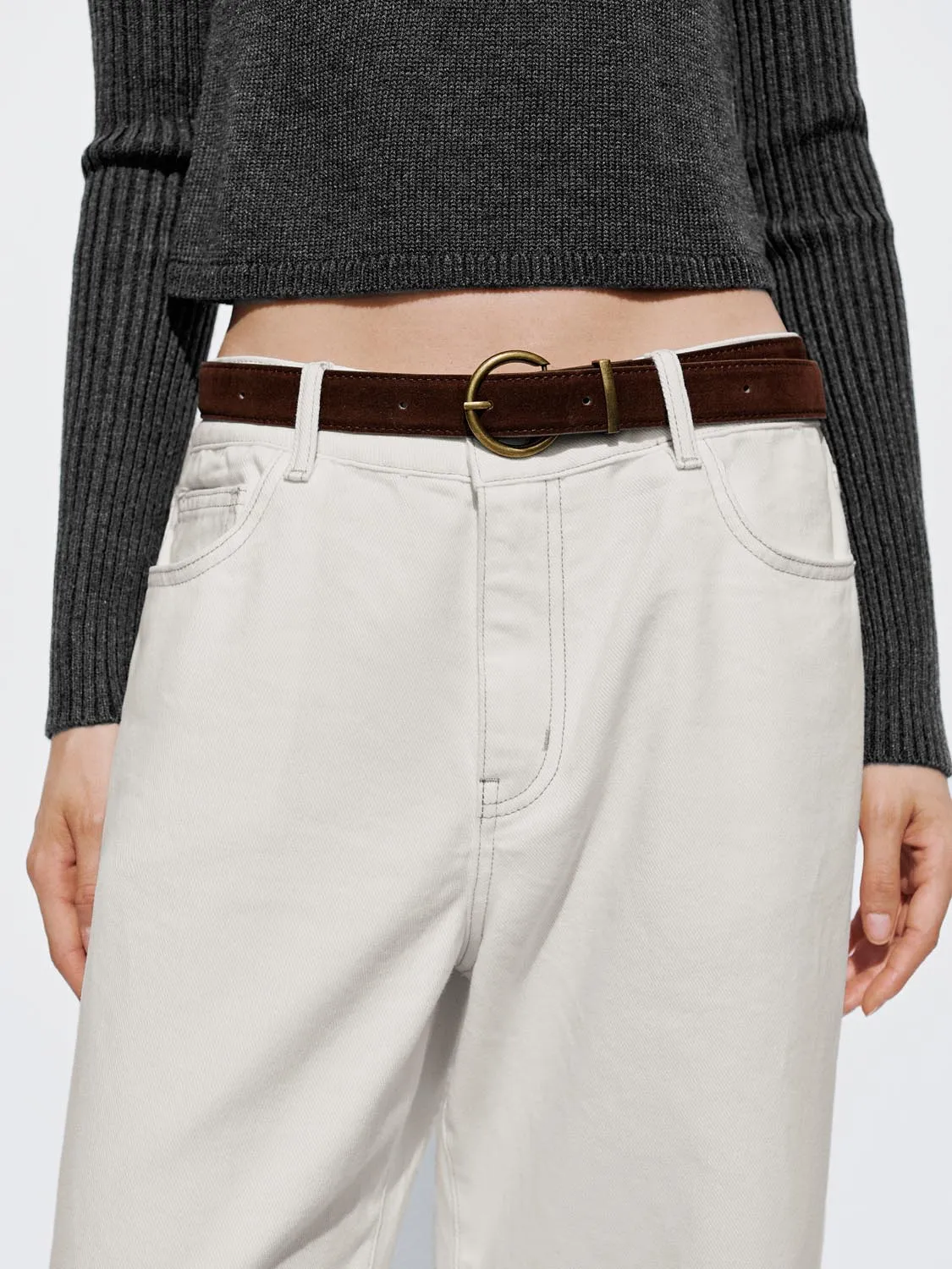 Belted Wide Leg Jeans sold by Urban Revivo product image thumbnail 5