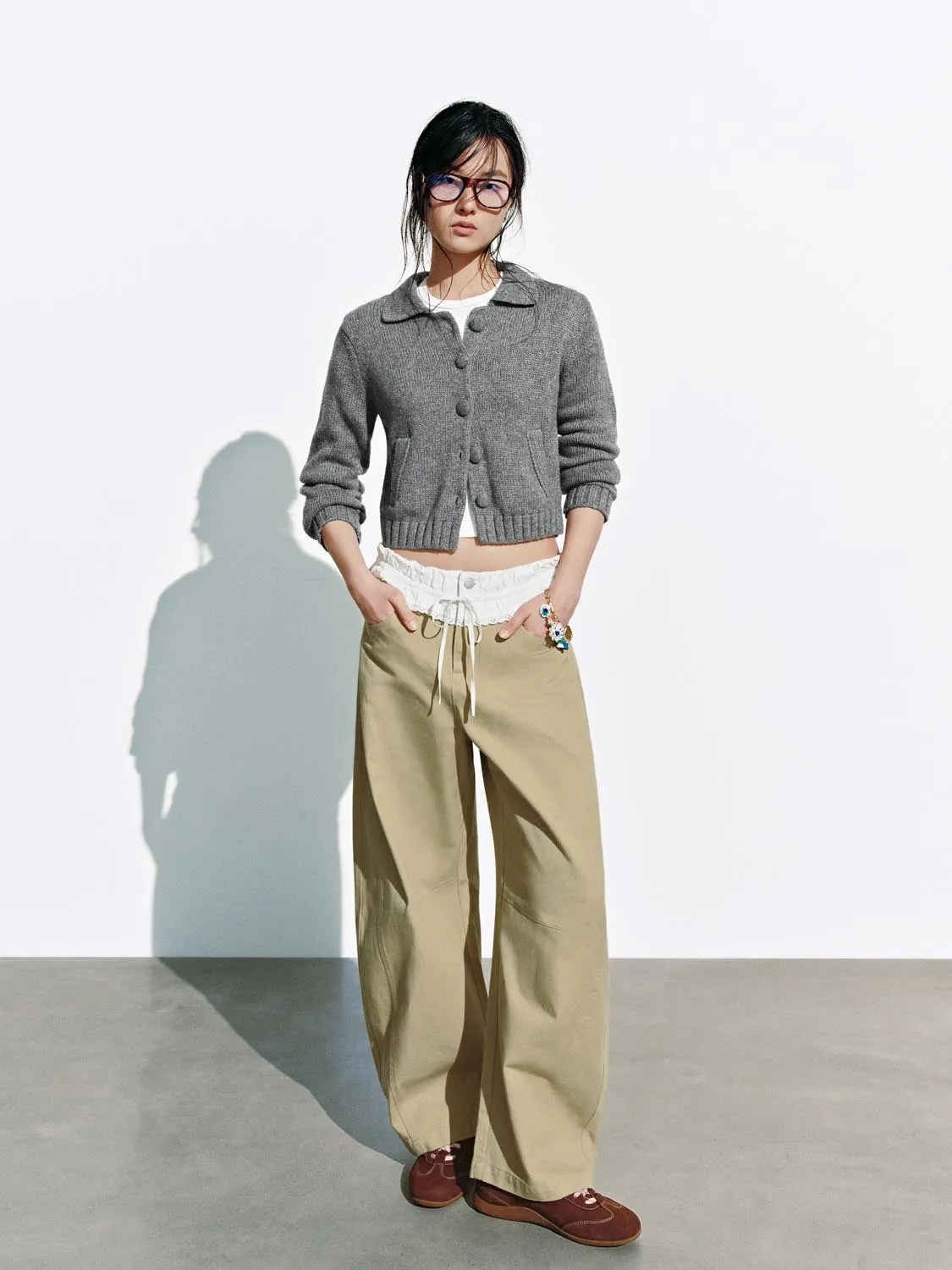 Collared Button Up Knitted Cardigans sold by Urban Revivo product image thumbnail 4