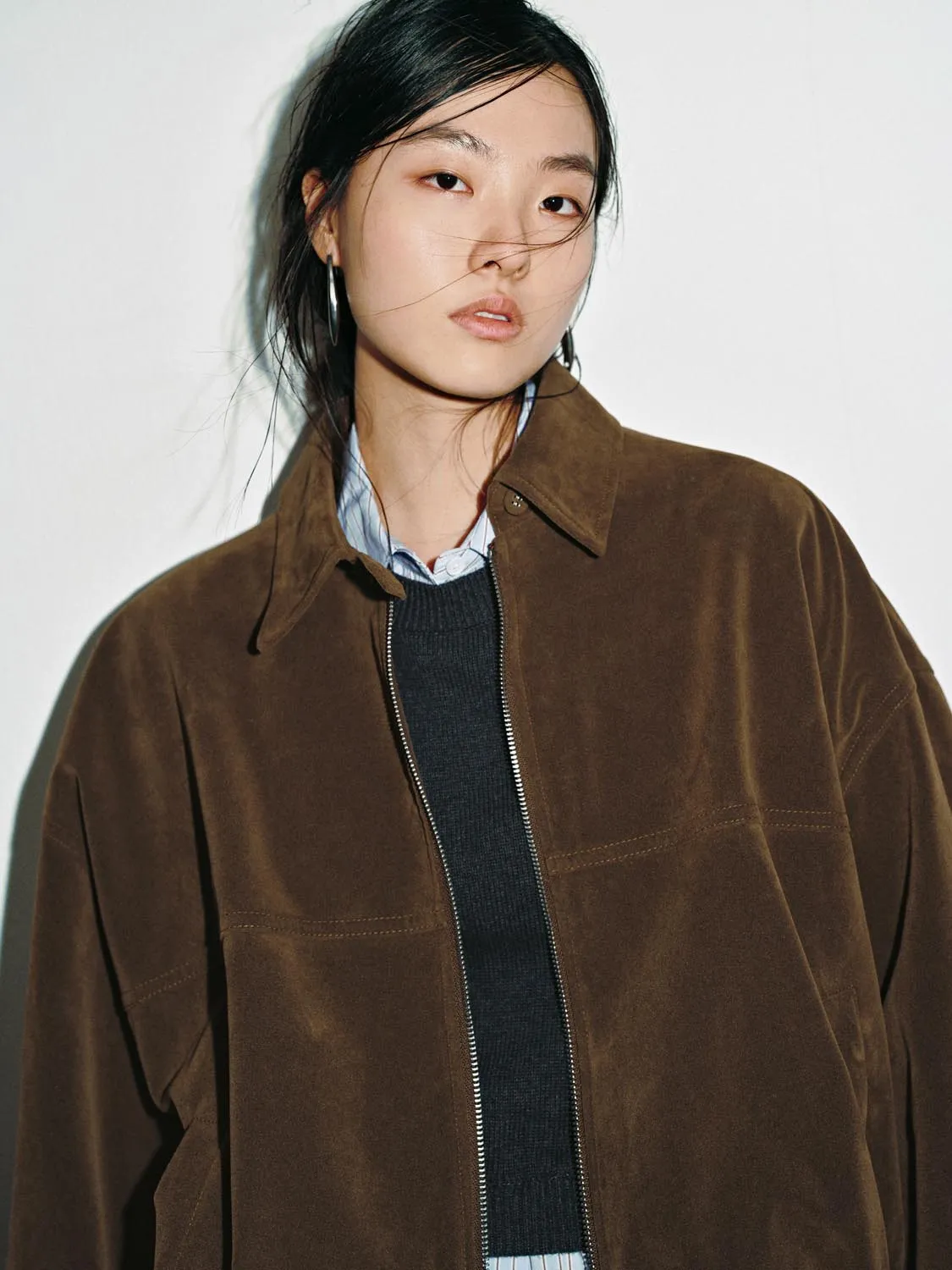 Bubble Hem Bomber Jackets sold by Urban Revivo product image thumbnail 3