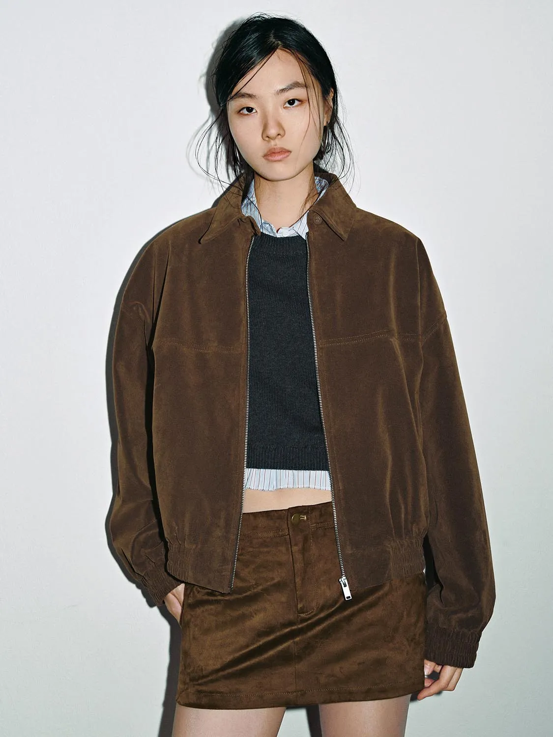 Bubble Hem Bomber Jackets sold by Urban Revivo