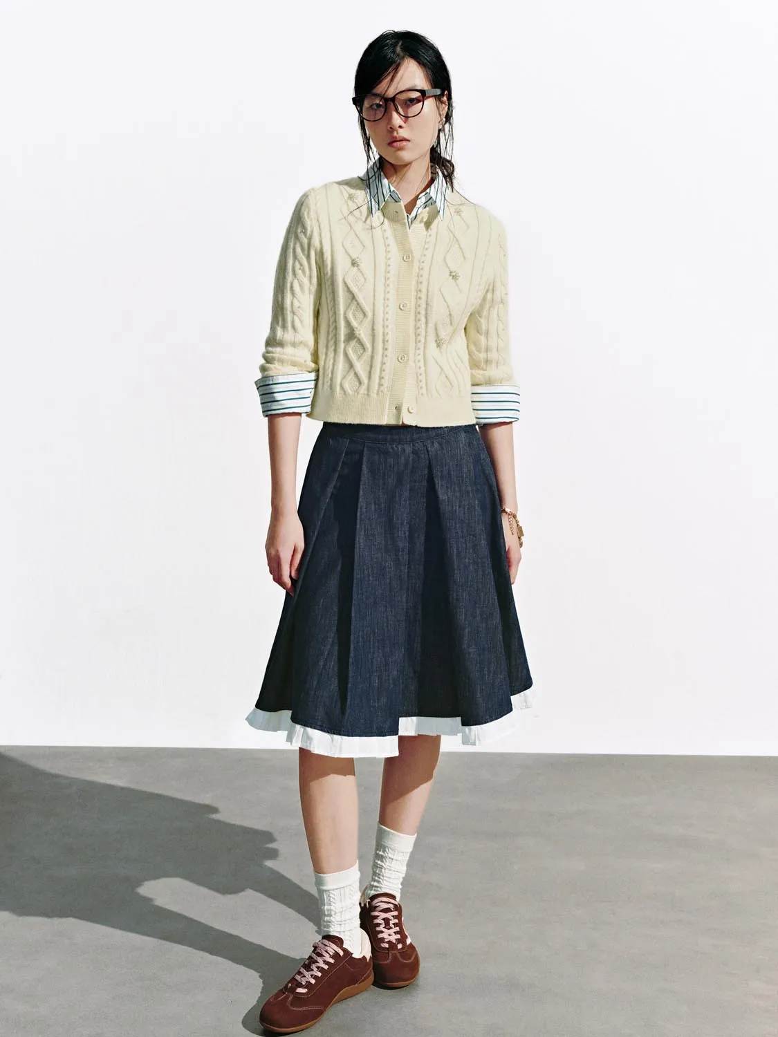 Cable Knitted Cardigans sold by Urban Revivo product image thumbnail 4