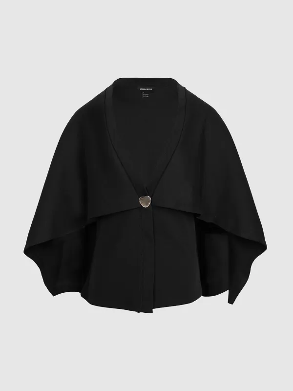 Oversize Button Front Cape Cardigans sold by Urban Revivo
