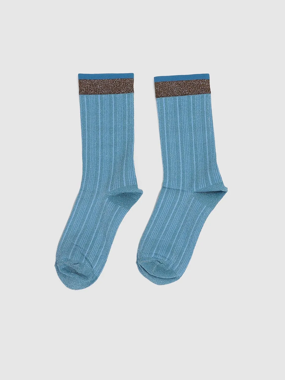 Contrast Trim Ribbed Socks sold by Urban Revivo