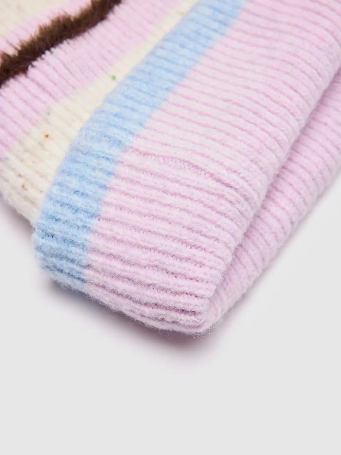 Contrast Stripe Beanie sold by Urban Revivo product image thumbnail 4