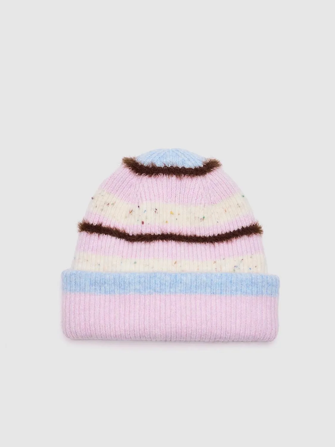 Contrast Stripe Beanie sold by Urban Revivo