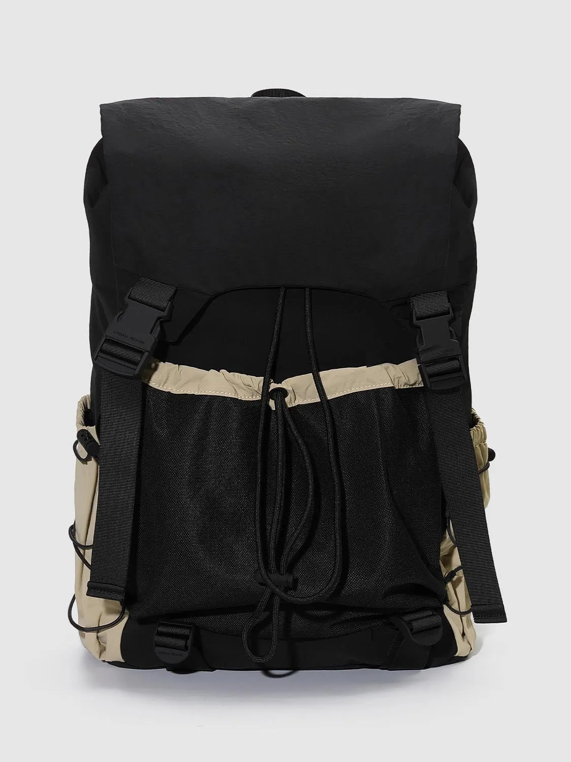 Oversize Drawstring Buckle Detail Backpacks sold by Urban Revivo
