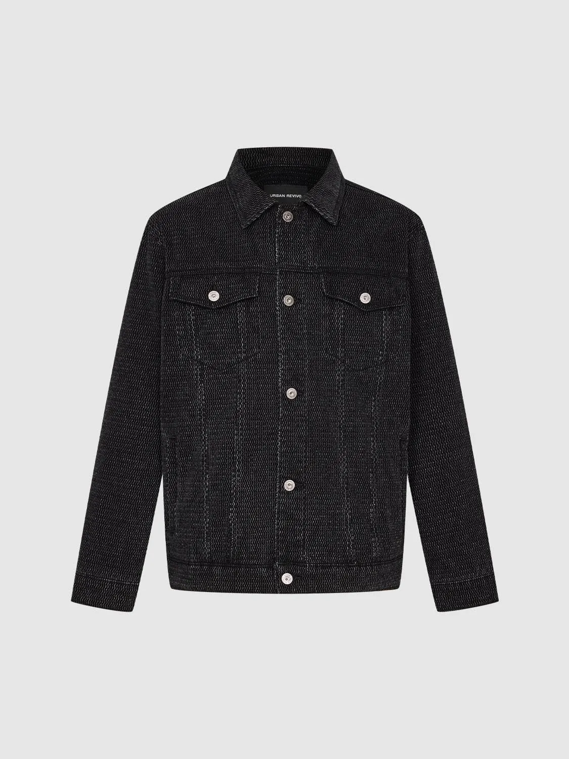 Flap Pockets Denim Trucker Jackets sold by Urban Revivo product image thumbnail 4