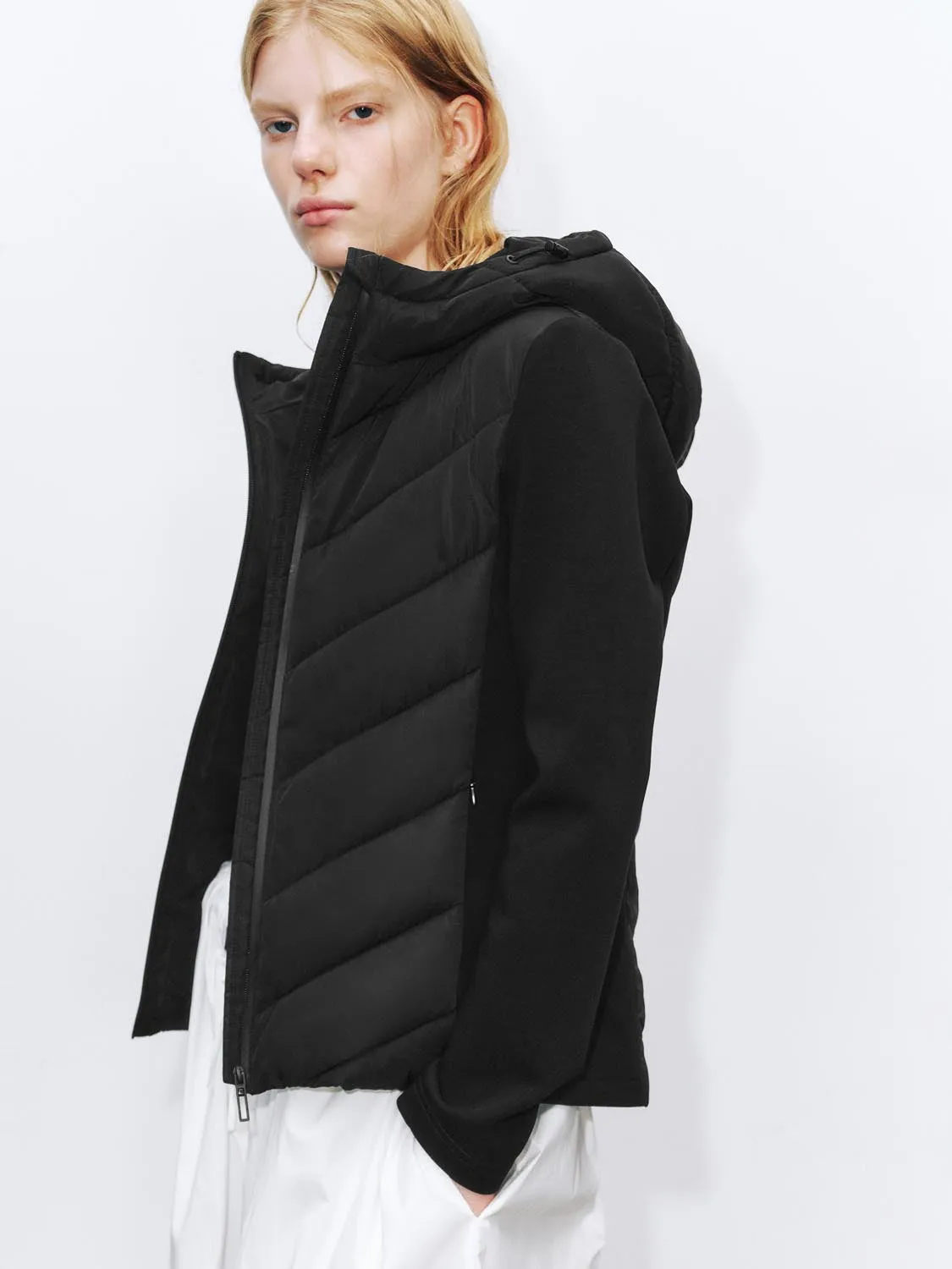 Slim Fit Hooded Padded Jackets sold by Urban Revivo product image thumbnail 3