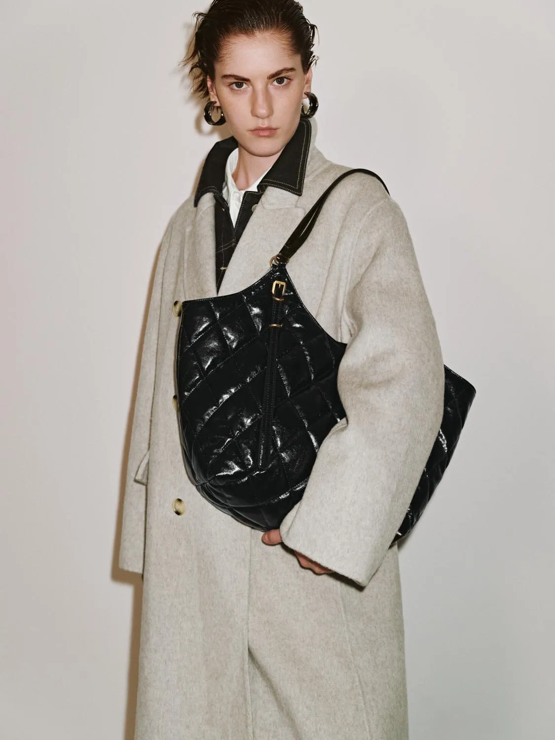 Oversize Wool Blend Coats sold by Urban Revivo product image thumbnail 3