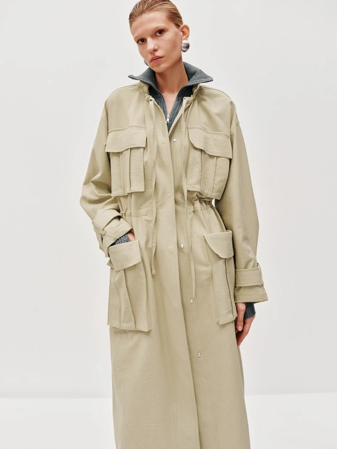 Flap Pockets Trench Coats sold by Urban Revivo product image thumbnail 5