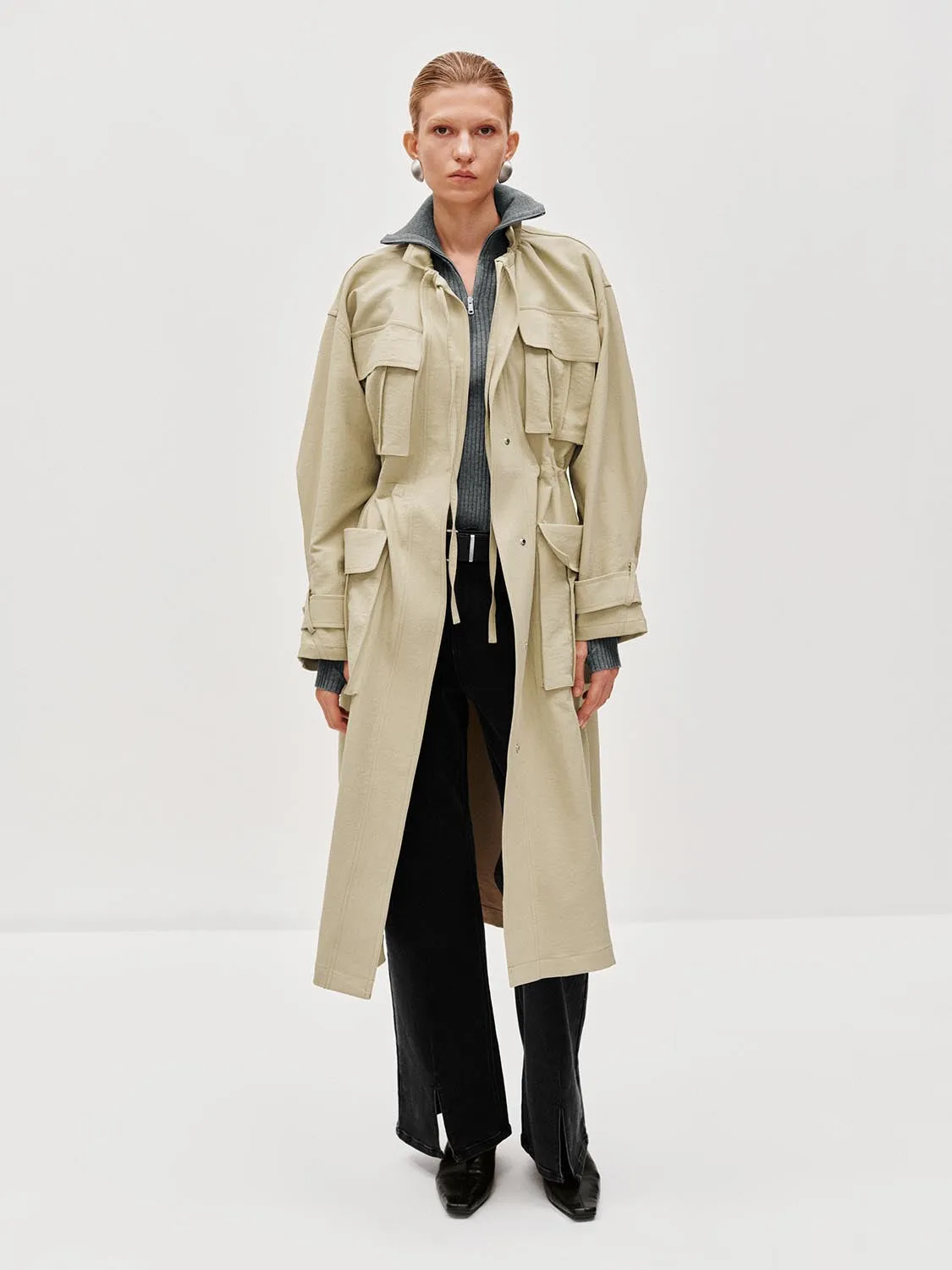 Flap Pockets Trench Coats sold by Urban Revivo