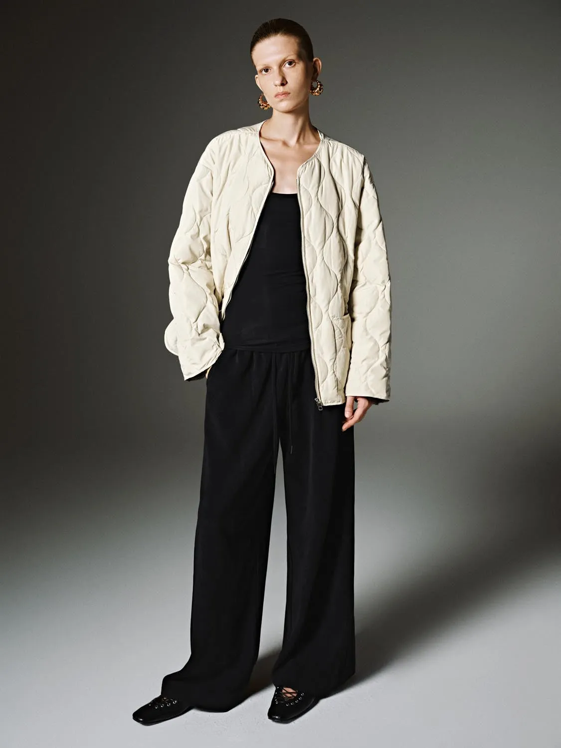 Patch Pocket Quilted Puffer Jackets sold by Urban Revivo product image thumbnail 4