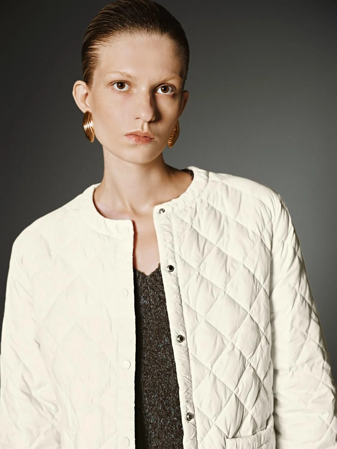 Crew Neck Padded Jackets sold by Urban Revivo product image thumbnail 3