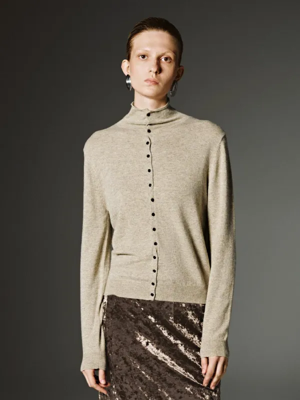 Stand Collar Knitted Cardigans sold by Urban Revivo