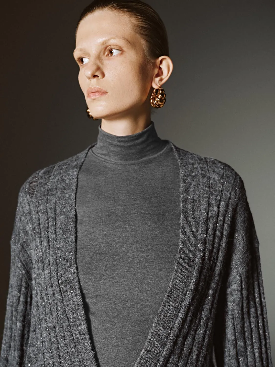 V-Neck Knitted Cardigans sold by Urban Revivo product image thumbnail 3