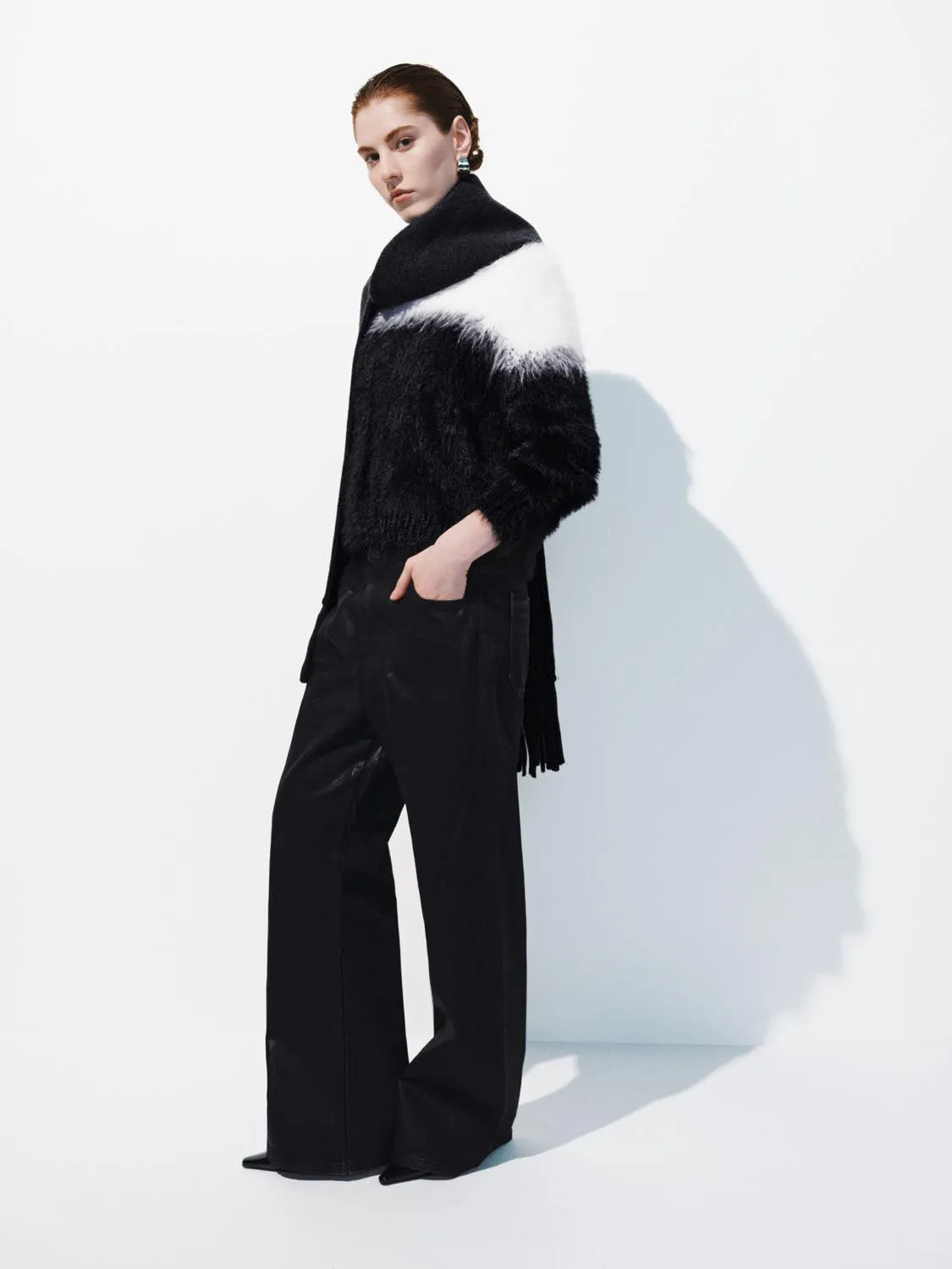 Fluffy Long Sleeve Knitted T-Shirts sold by Urban Revivo product image thumbnail 5