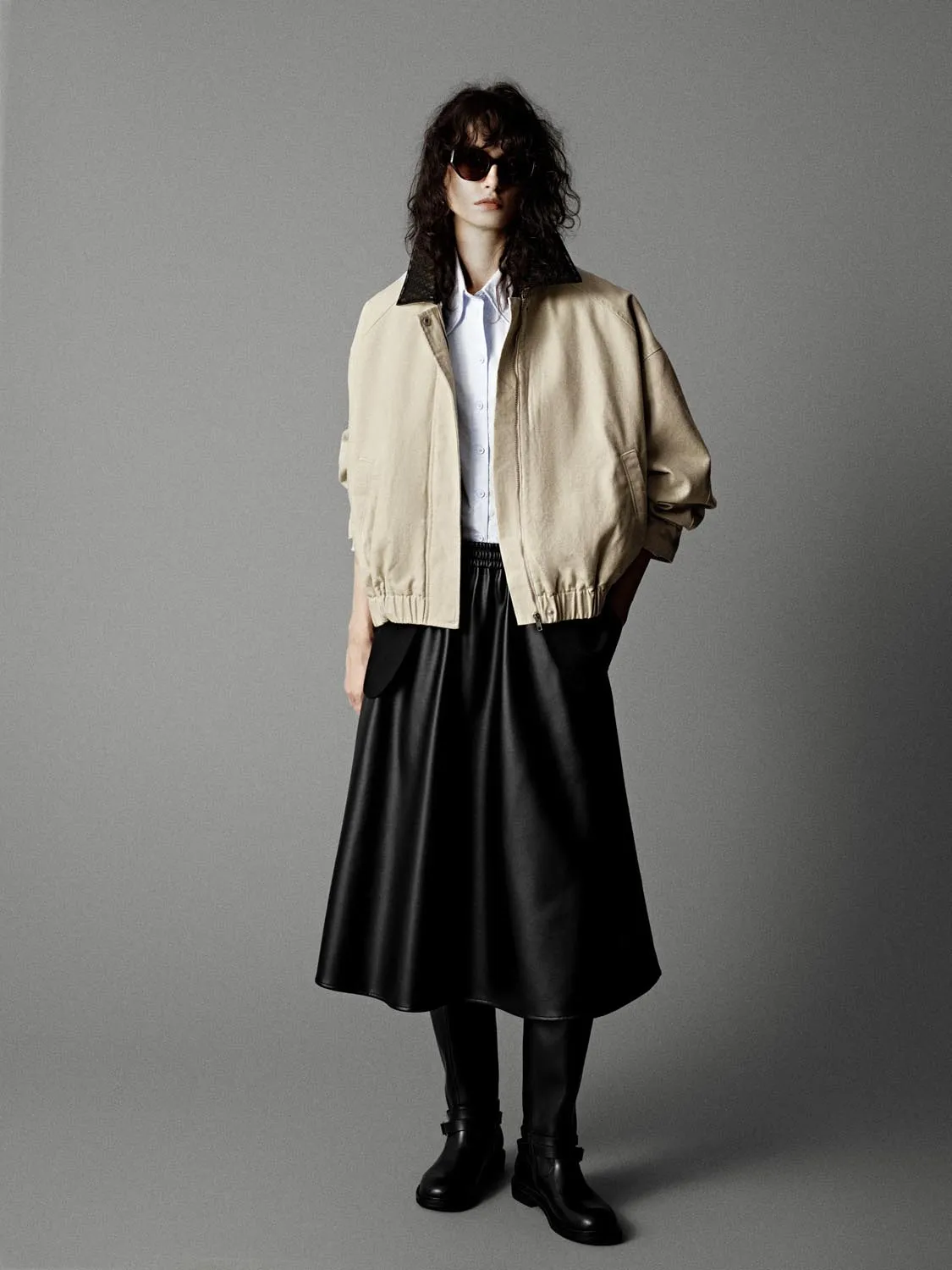 Contrast Collar Denim Bomber Jackets sold by Urban Revivo product image thumbnail 5