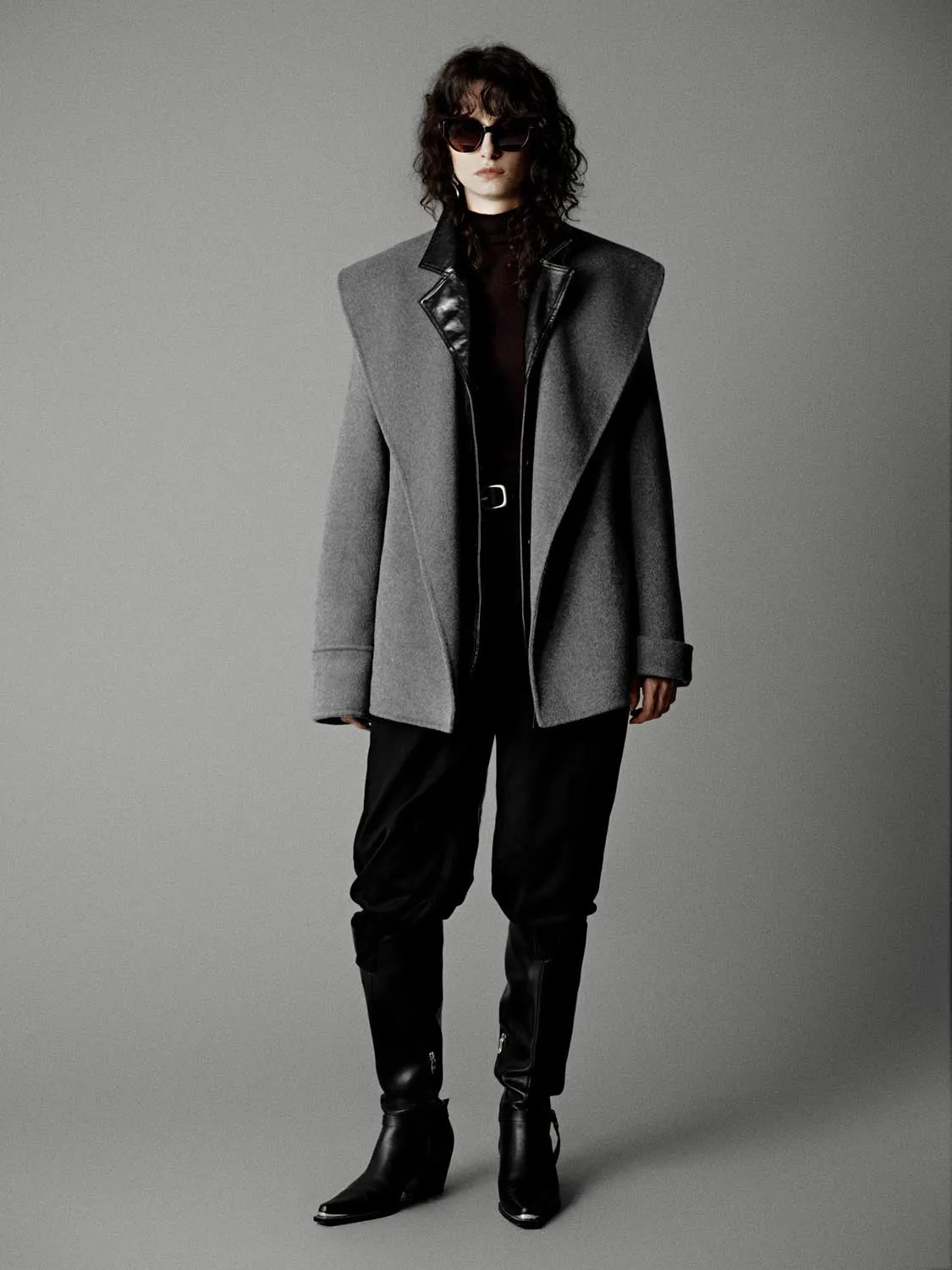 Wrap Front Oversize Wool Blend Coats sold by Urban Revivo product image thumbnail 4