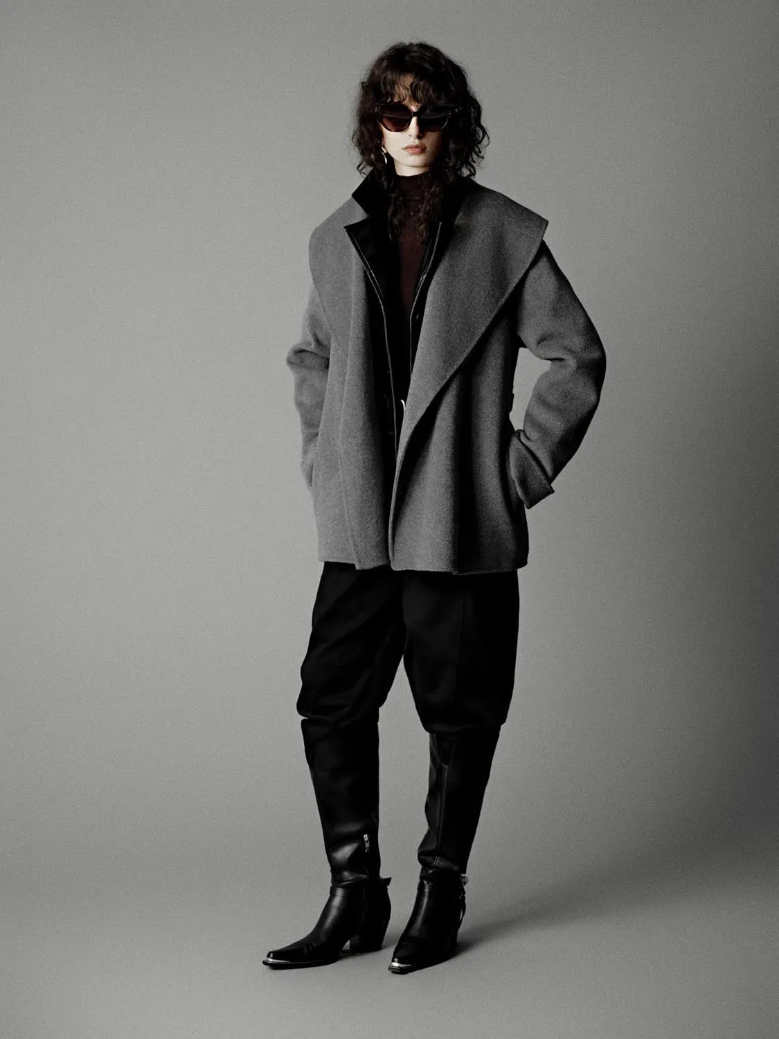 Wrap Front Oversize Wool Blend Coats sold by Urban Revivo product image thumbnail 5