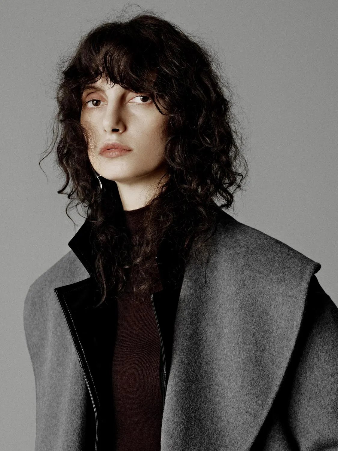 Wrap Front Oversize Wool Blend Coats sold by Urban Revivo product image thumbnail 3