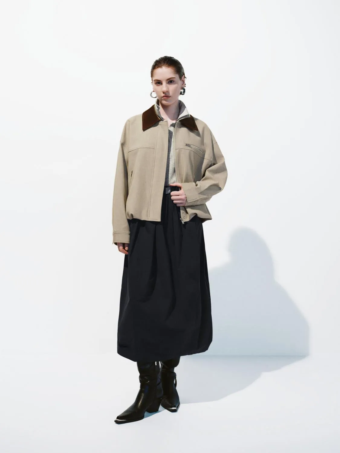 Contrast Collar Bomber Jackets sold by Urban Revivo product image thumbnail 5