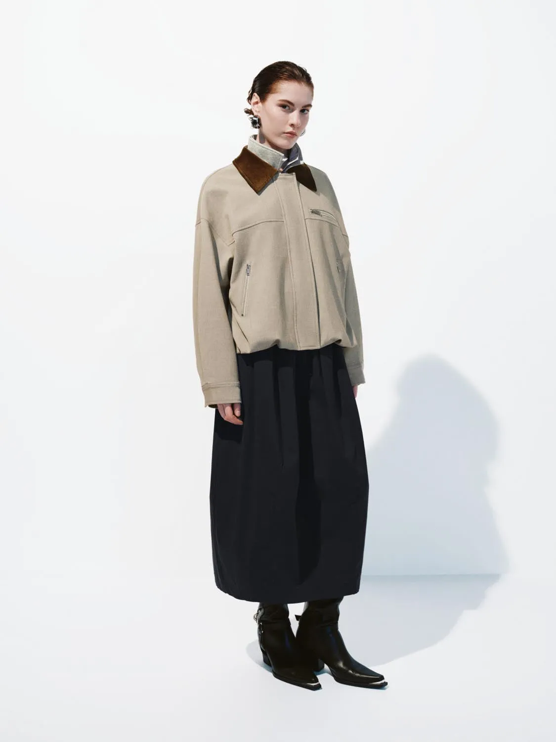 Contrast Collar Bomber Jackets sold by Urban Revivo product image thumbnail 4