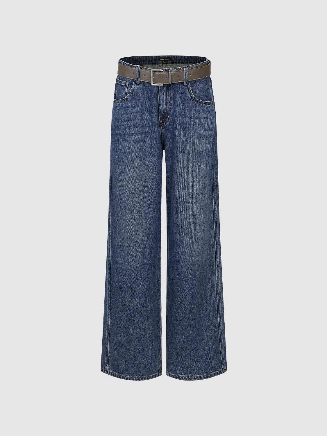Belted Wide Leg Jeans sold by Urban Revivo product image thumbnail 2