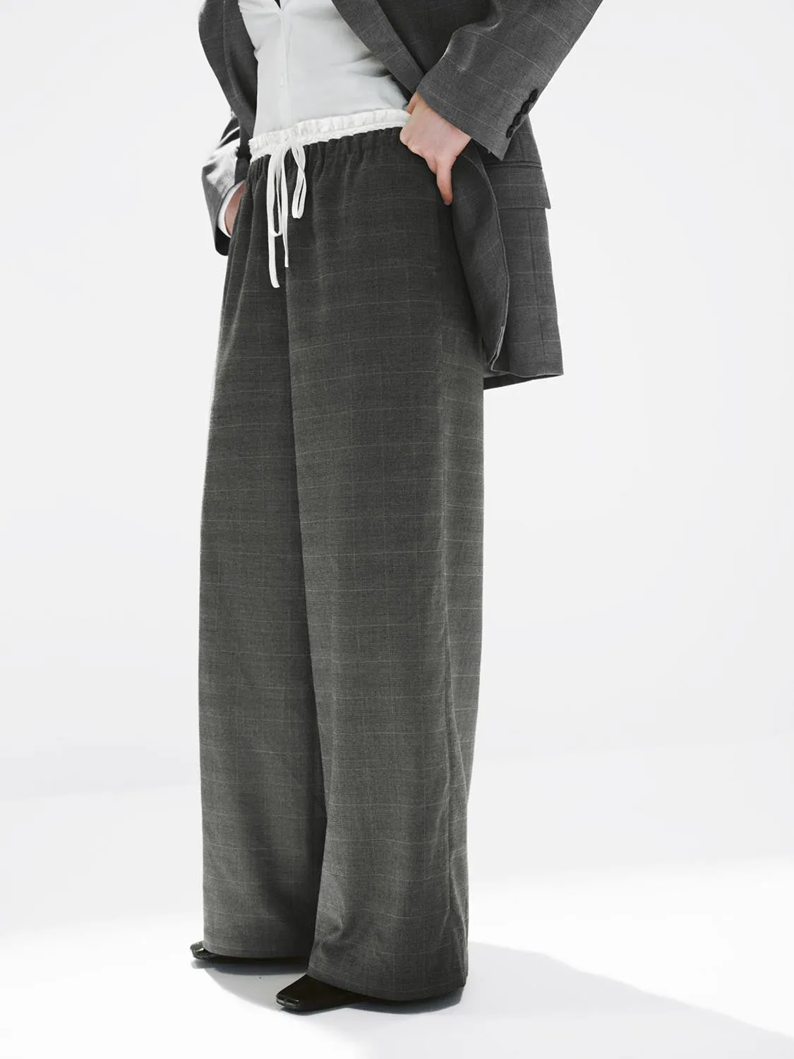 Pull On Wide Leg Pants sold by Urban Revivo product image thumbnail 3