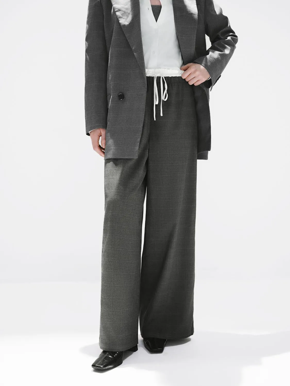 Pull On Wide Leg Pants sold by Urban Revivo