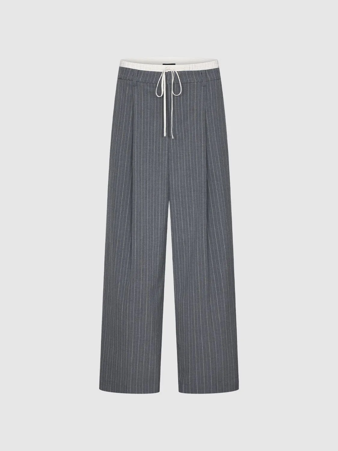 Drawstring Striped Wide Leg Pants sold by Urban Revivo product image thumbnail 2