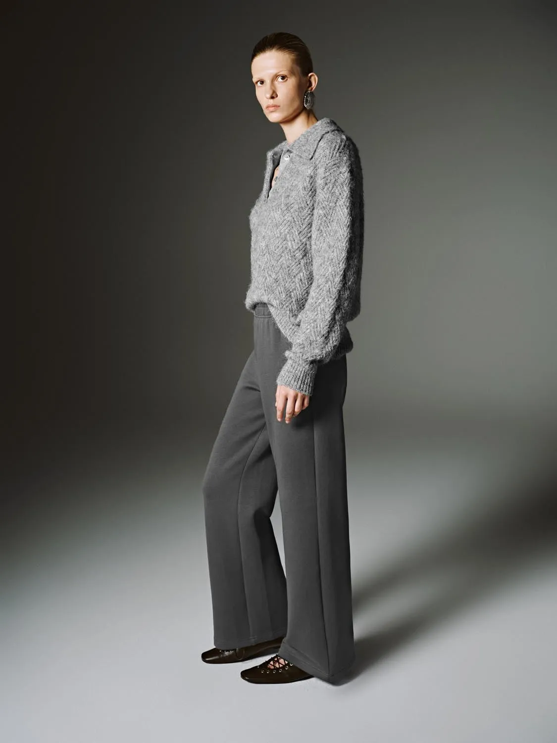 Collared Long Sleeve Knitted T-Shirts sold by Urban Revivo product image thumbnail 5