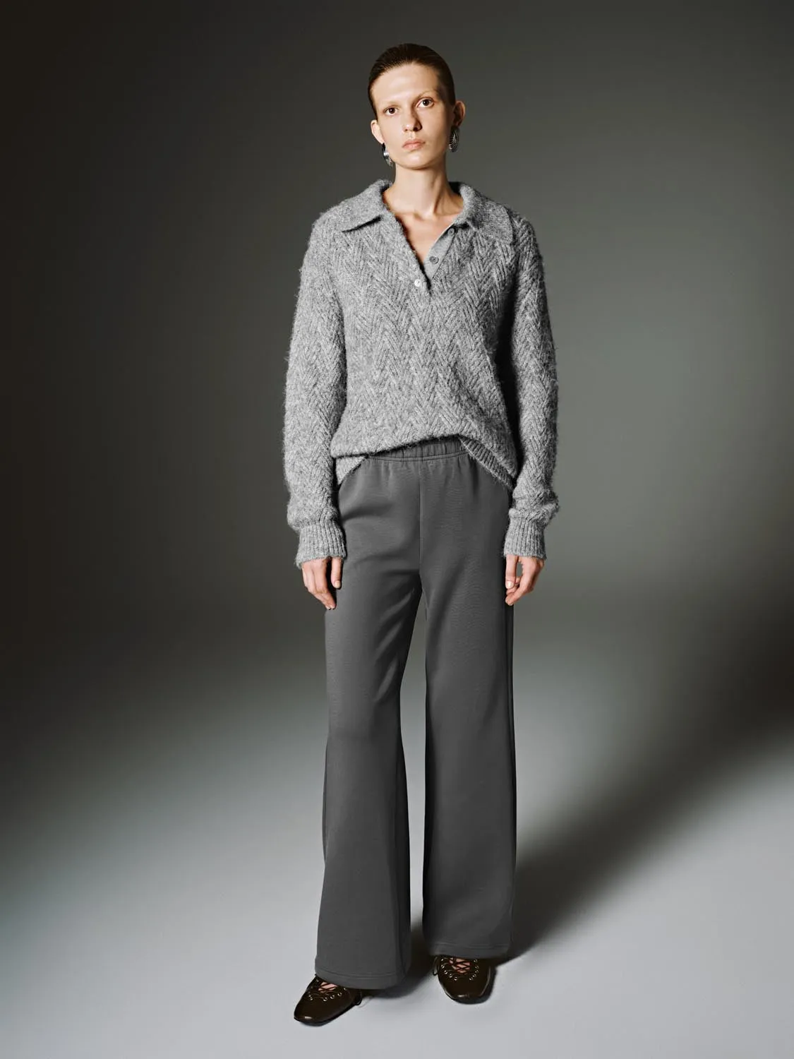 Collared Long Sleeve Knitted T-Shirts sold by Urban Revivo product image thumbnail 4