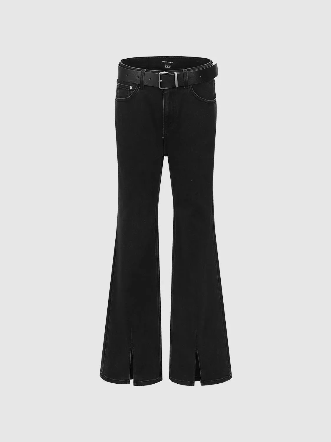 Split Hem Flare Leg Jeans sold by Urban Revivo product image thumbnail 2