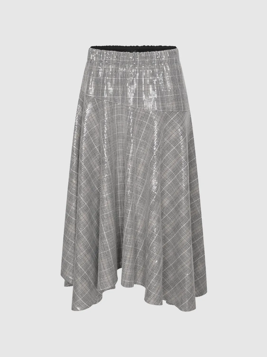 Check A-Line Midi Skirts sold by Urban Revivo product image thumbnail 2