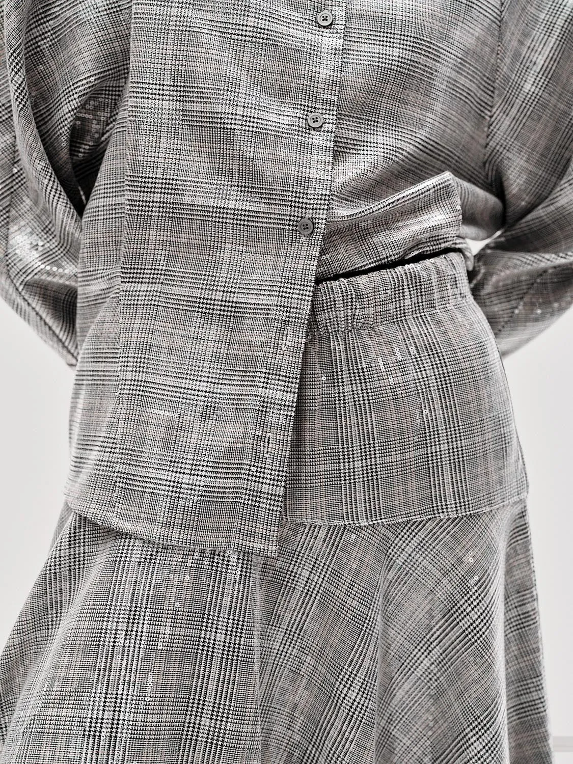 Check A-Line Midi Skirts sold by Urban Revivo product image thumbnail 5