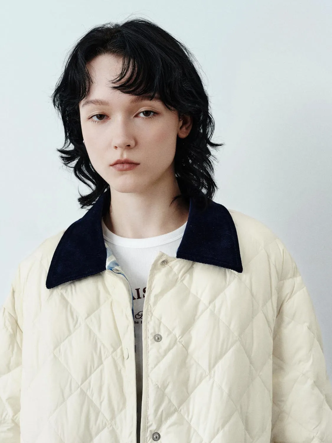 Contrast Collar Quilted Liner Jackets sold by Urban Revivo product image thumbnail 3