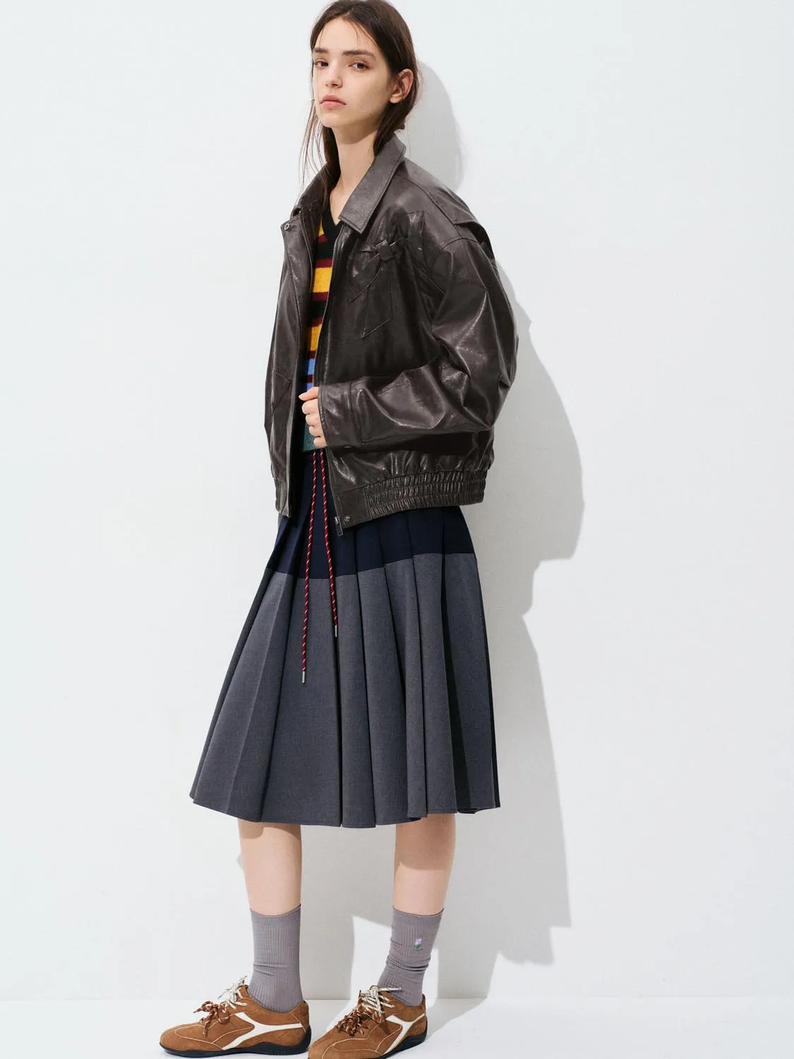 Vegan Leather Bomber Jackets sold by Urban Revivo product image thumbnail 5