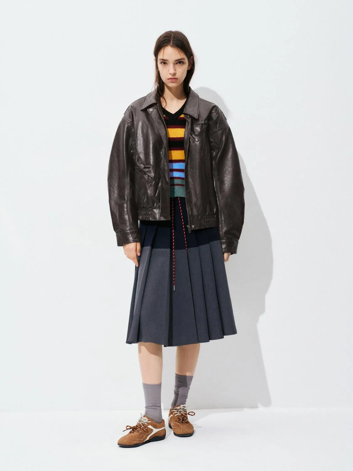 Vegan Leather Bomber Jackets sold by Urban Revivo product image thumbnail 4