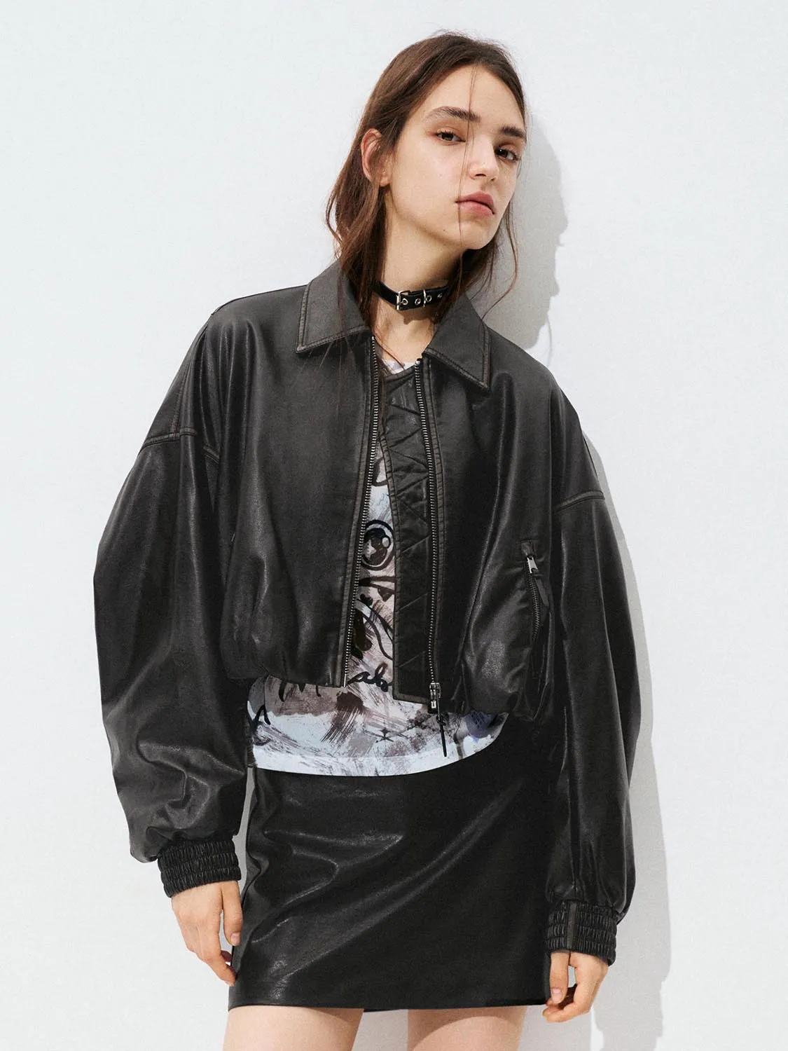 Balloon Sleeve Cropped Jackets sold by Urban Revivo
