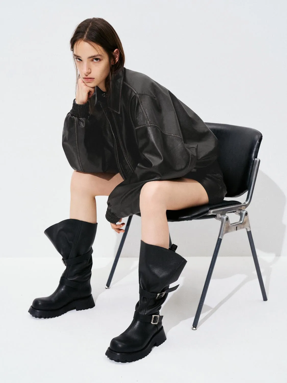 Balloon Sleeve Cropped Jackets sold by Urban Revivo product image thumbnail 2