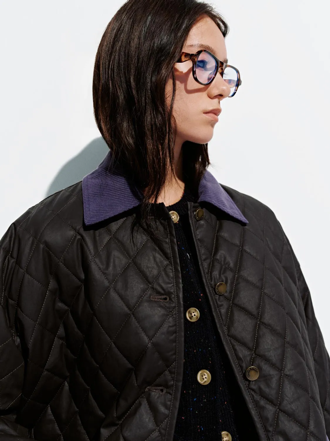 Contrast Collar Quilted Liner Jackets sold by Urban Revivo product image thumbnail 3