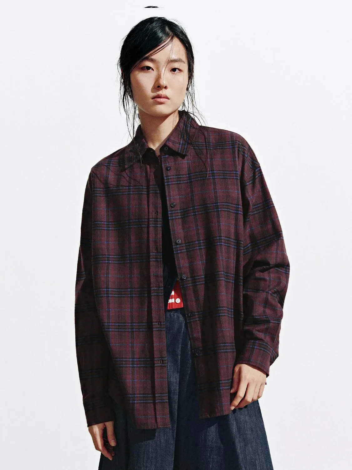 Check Contrast Trim Shirts sold by Urban Revivo