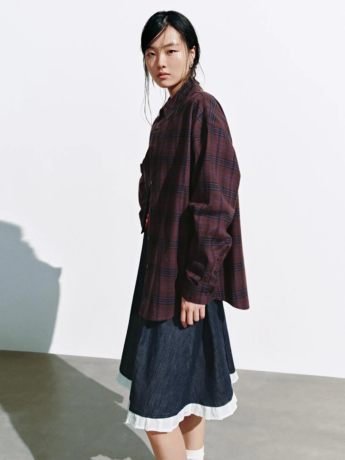 Check Contrast Trim Shirts sold by Urban Revivo product image thumbnail 2